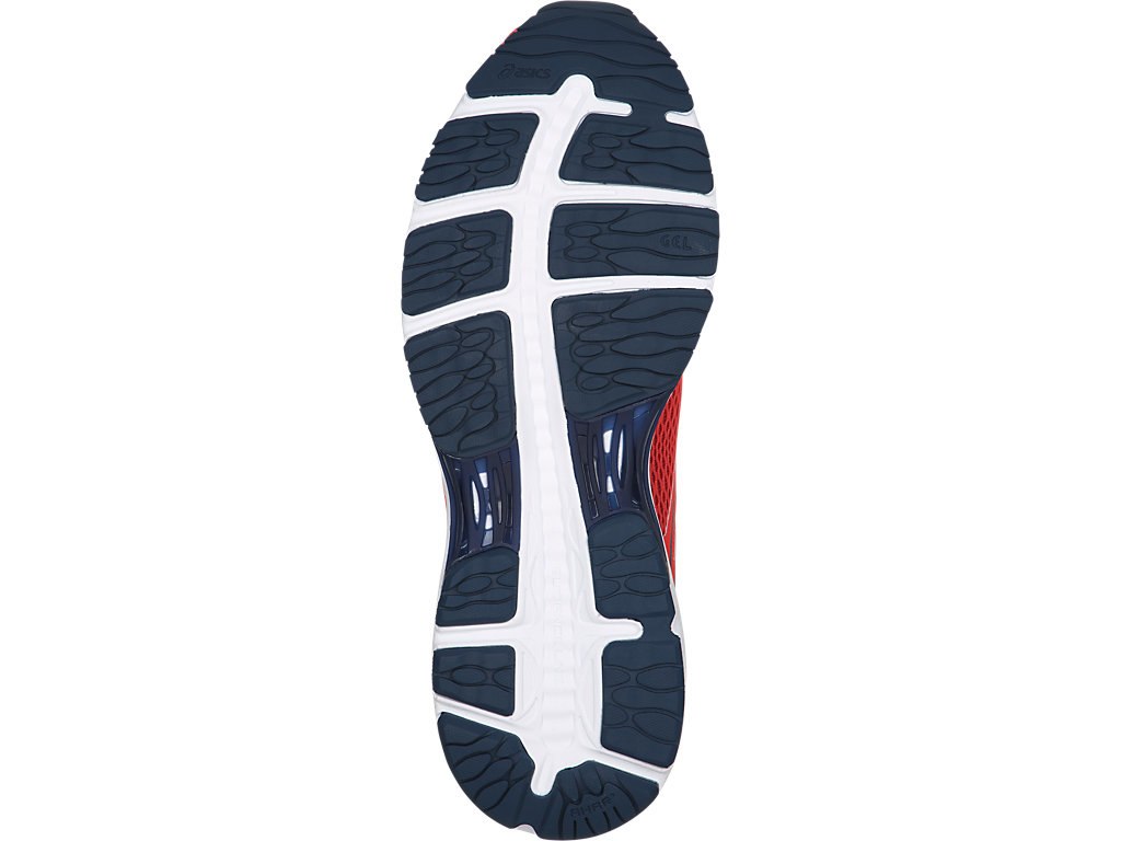 Asics Gel-Cumulus 19 Running Shoes For Men Coral/Dark Blue/Dark Blue 250FQCKB