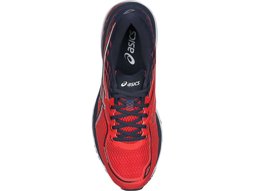 Asics Gel-Cumulus 19 Running Shoes For Men Coral/Dark Blue/Dark Blue 250FQCKB