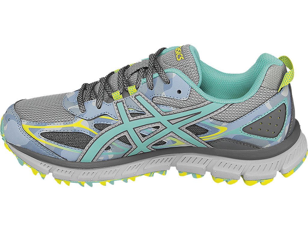 Asics Gel-Scram Running Shoes For Women Grey/Turquoise/Grey 252ETQYX