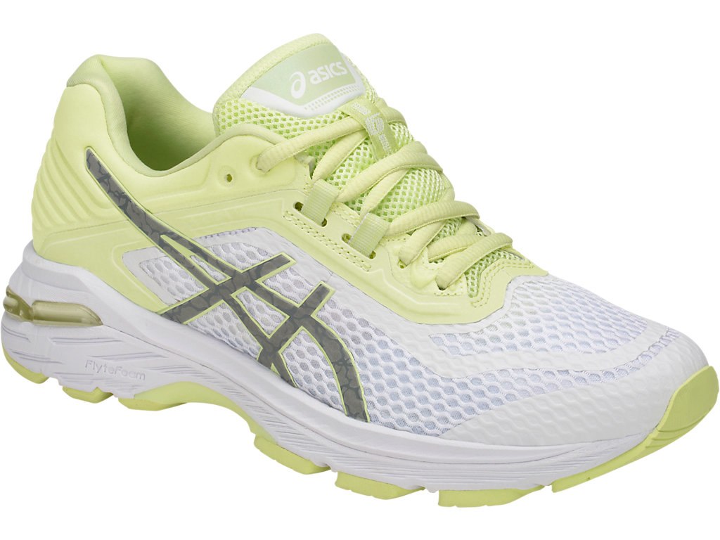 Asics Gt-2000 6 Running Shoes For Women White/Silver/Light Green 252XVULB