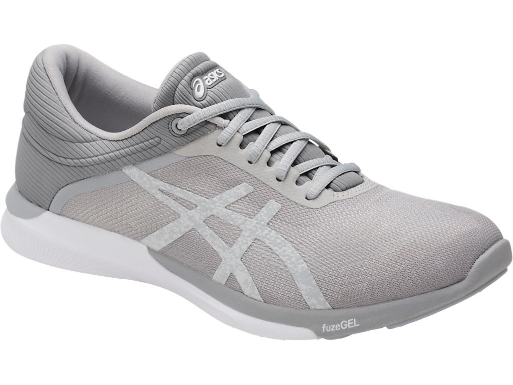 Asics Fuzex Rush Running Shoes For Women White/Silver/Grey 255CCURW