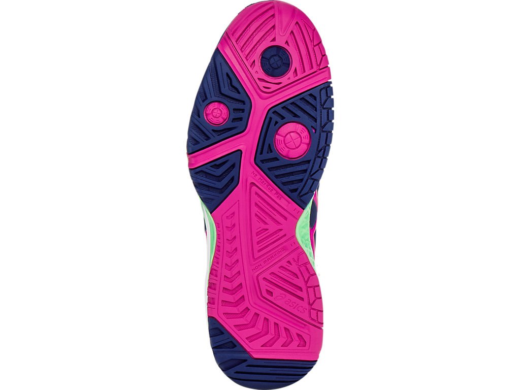 Asics Gel-Resolution 7 Tennis Shoes For Women Indigo Blue/Pink/Green 256BDUFI
