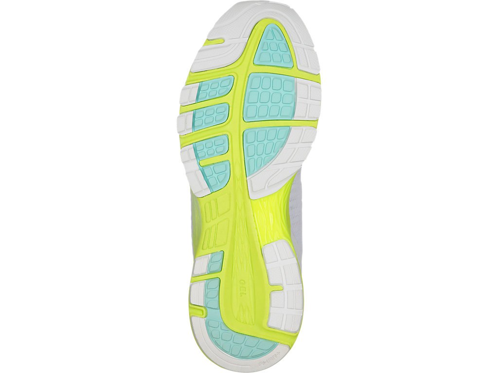Asics Dynaflyte Running Shoes For Women White/Yellow/Blue 258XZPZU