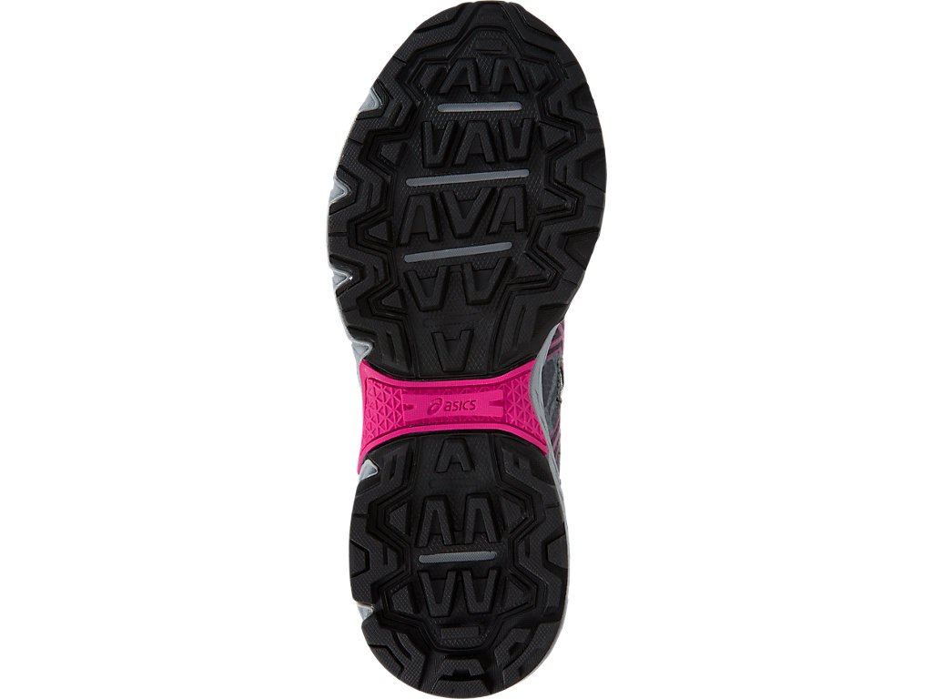 Asics Gel-Venture 6 Shoes For Kids Dark Grey/Black/Pink 260ZJRWN