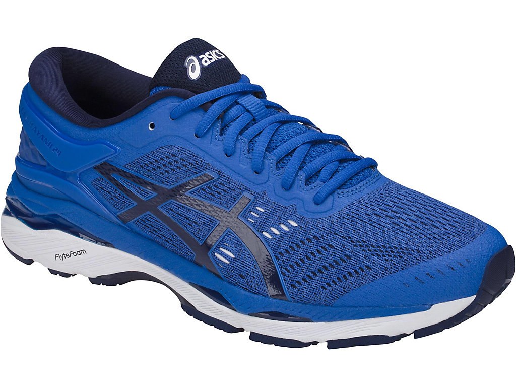 Asics Gel-Kayano 24 Running Shoes For Men Blue/Indigo Blue/White 263JIDTT