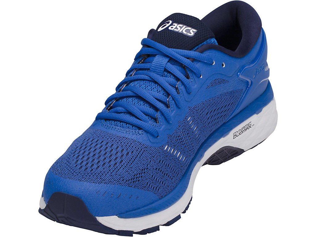 Asics Gel-Kayano 24 Running Shoes For Men Blue/Indigo Blue/White 263JIDTT