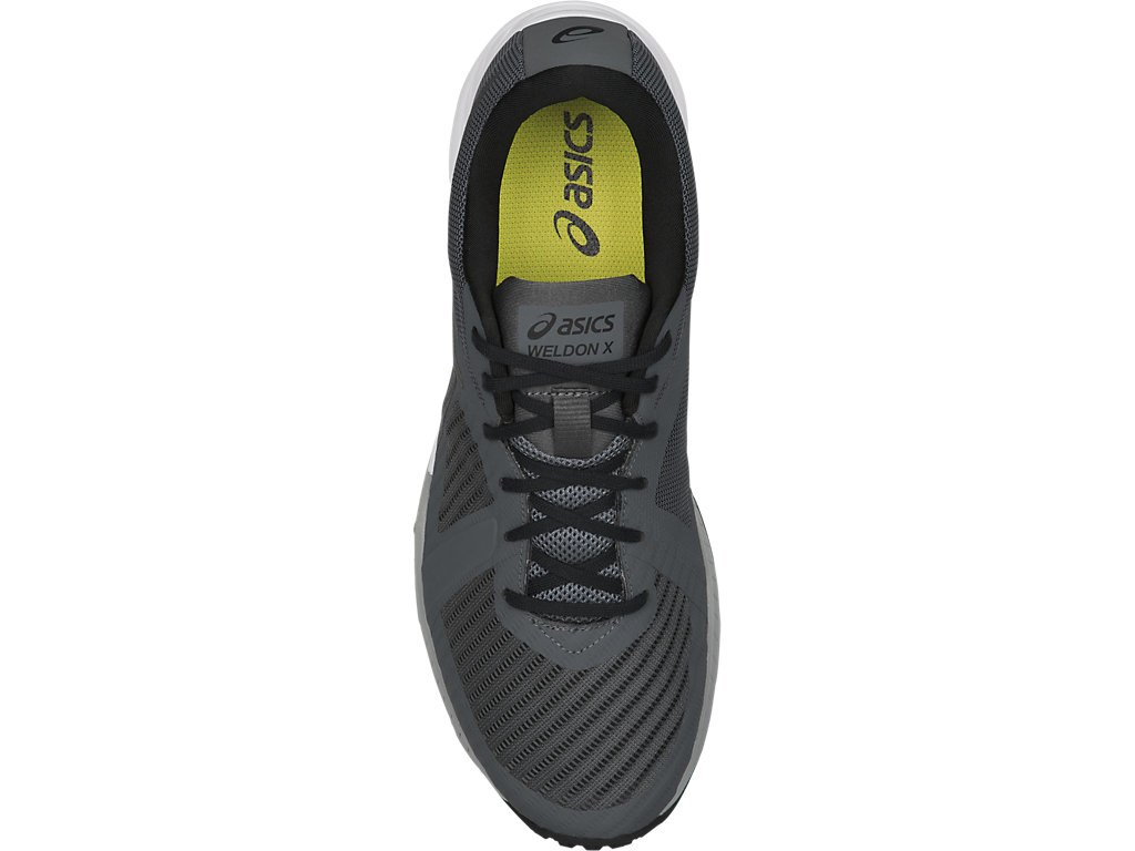 Asics Weldon X Training Shoes For Men Dark Grey/Black/Grey 266HLYYO