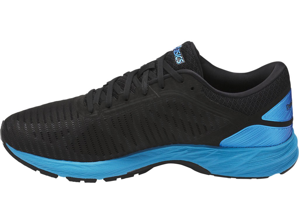 Asics Dynaflyte Running Shoes For Men Black/Blue 270ISRHK
