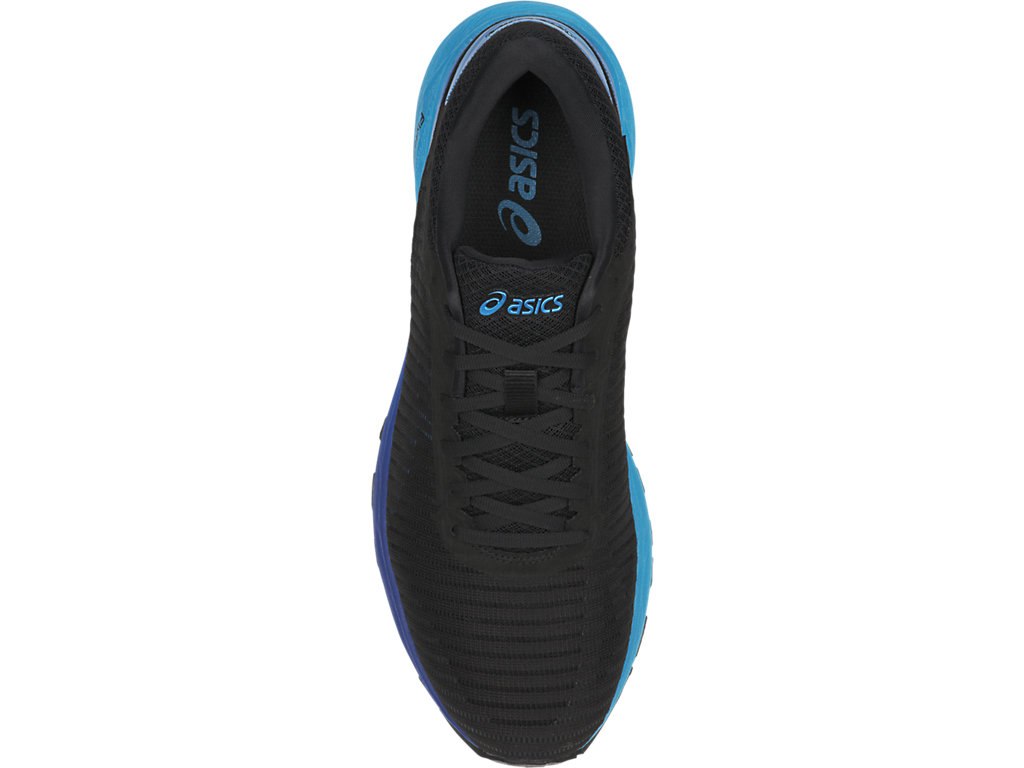 Asics Dynaflyte Running Shoes For Men Black/Blue 270ISRHK