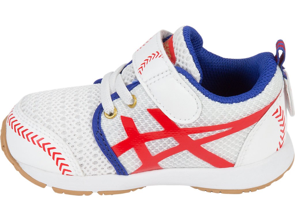 Asics School Yard Ts Running Shoes For Kids White/Red 281DCULM