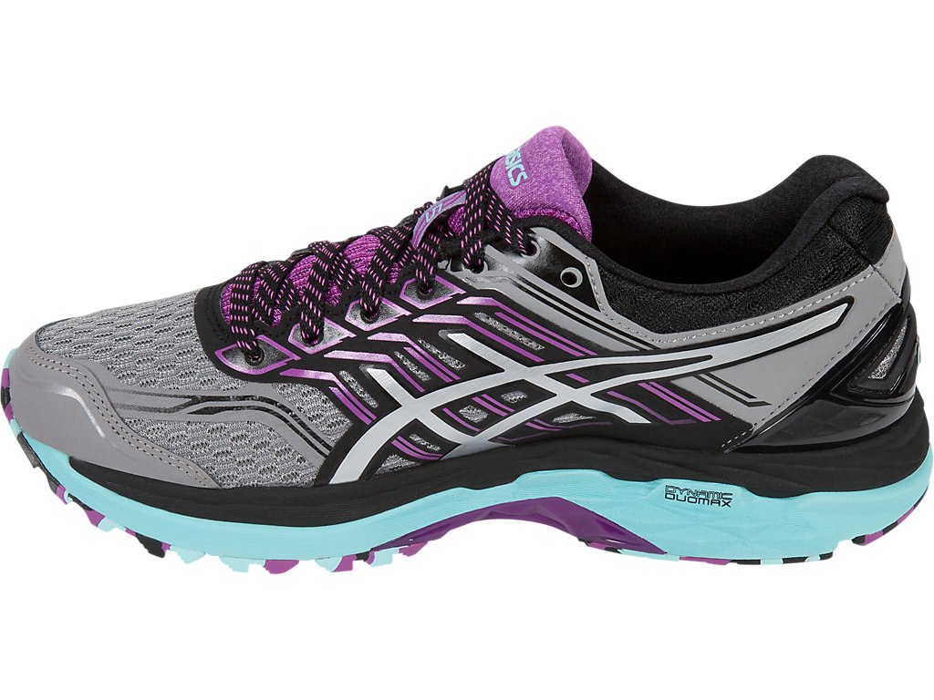 Asics Gt-2000 5 Running Shoes For Women Grey/Silver/Purple 283IVLML