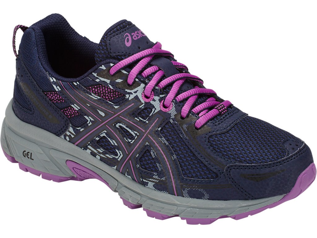 Asics Gel-Venture 6 Shoes For Kids Navy/Purple 286NGXRE