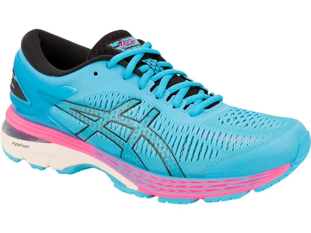 Asics Gel-Kayano 25 Running Shoes For Women Light Turquoise/Black 288WVRRD
