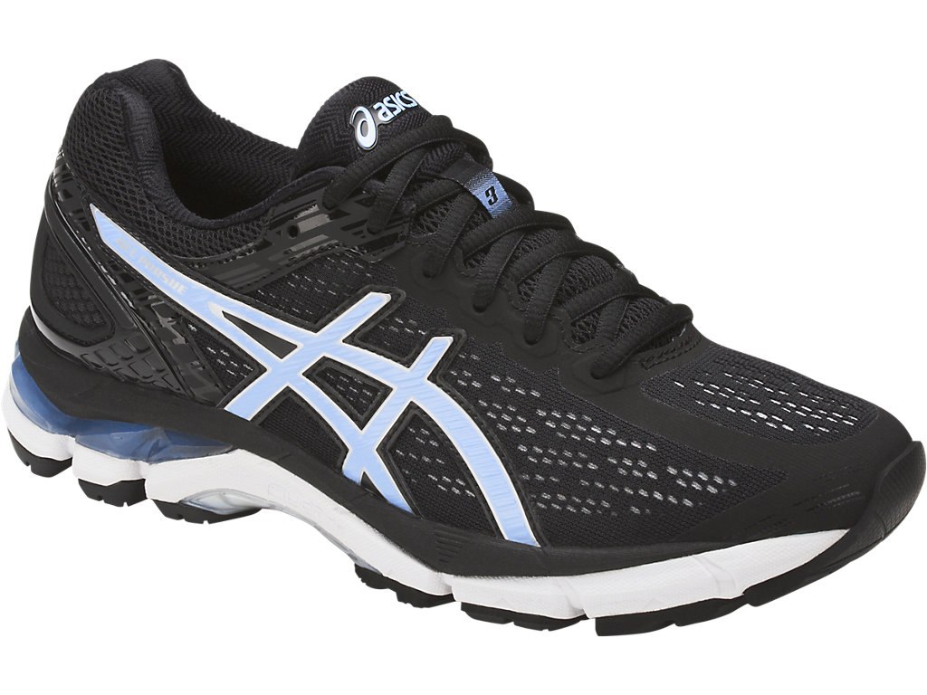 Asics Gel-Pursue Running Shoes For Women Black/Blue/White 294UMFSD