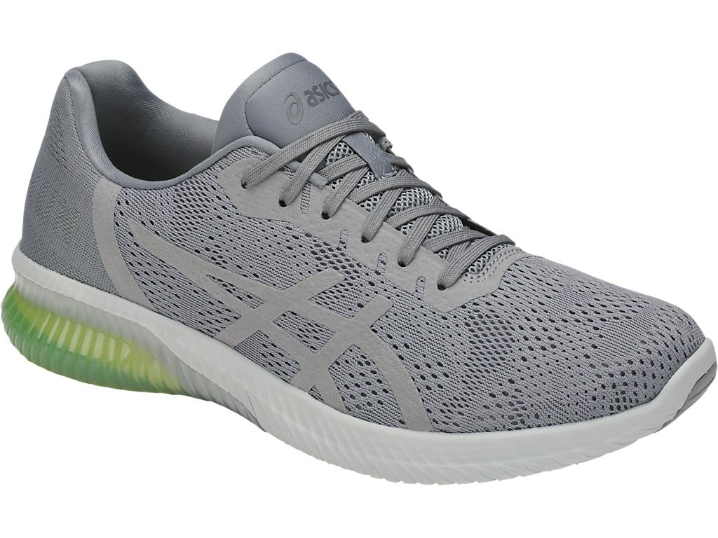Asics Gel-Kenun Mx Running Shoes For Men Grey/Yellow 303FXHUR