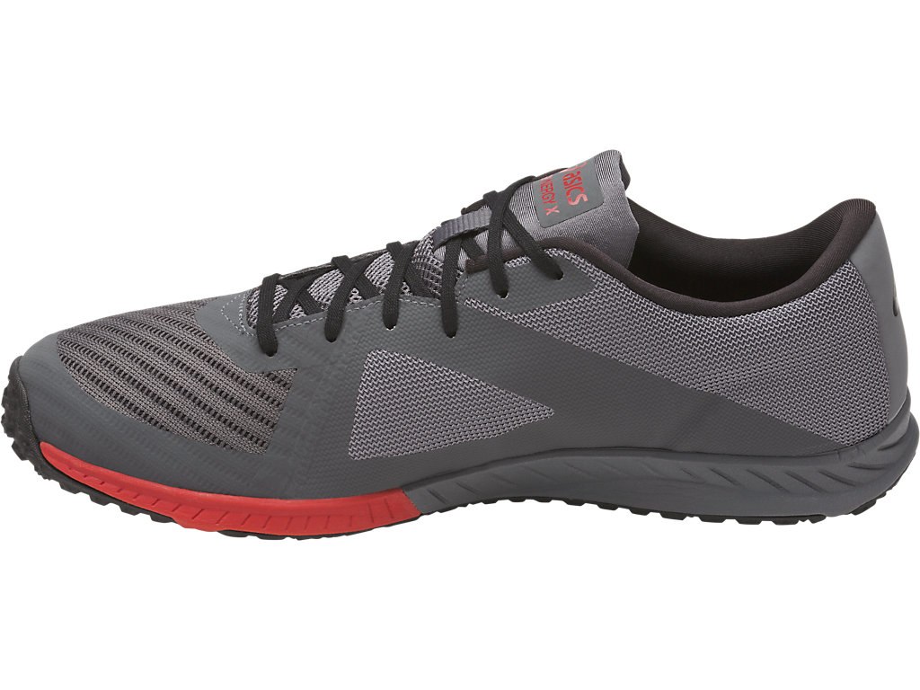 Asics Weldon X Training Shoes For Men Dark Grey/Black/Red 307VRHQQ