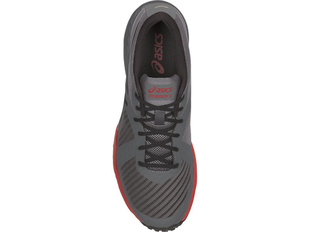 Asics Weldon X Training Shoes For Men Dark Grey/Black/Red 307VRHQQ