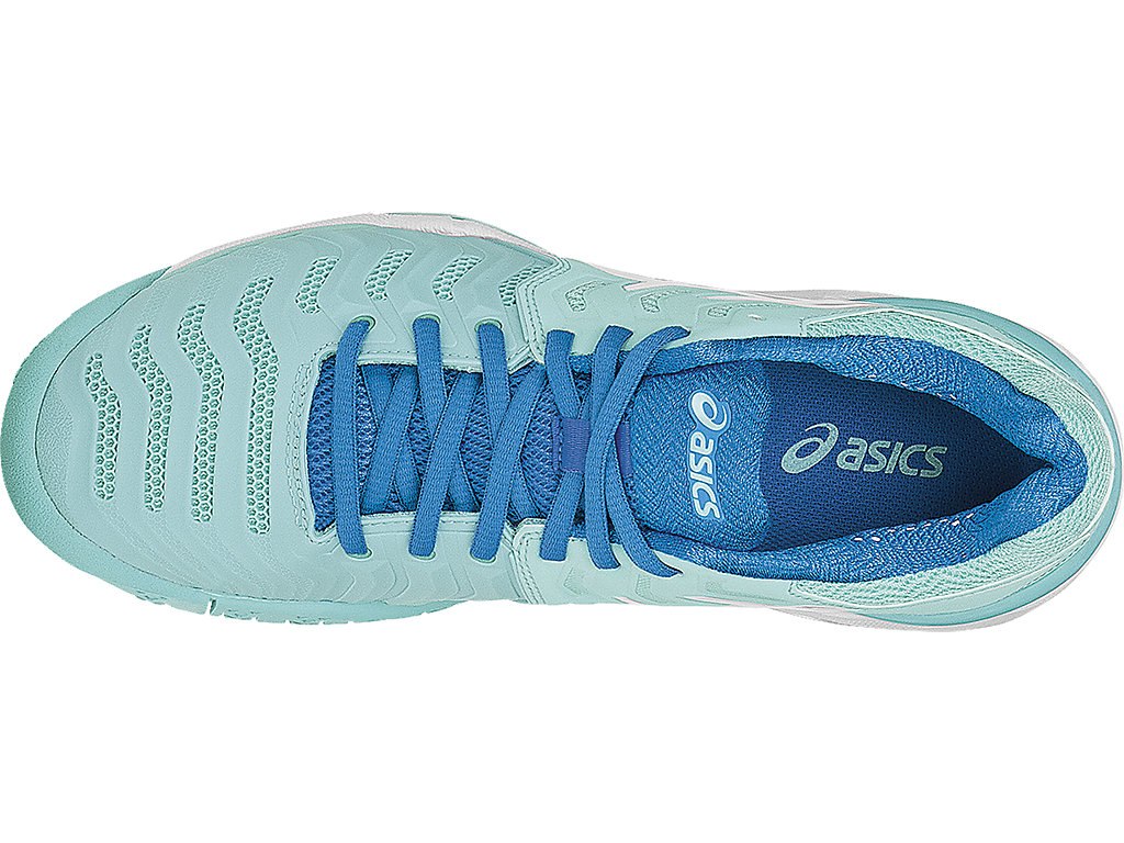 Asics Gel-Resolution 7 Tennis Shoes For Women Light Turquoise Grey/White/Blue 309UXQBC