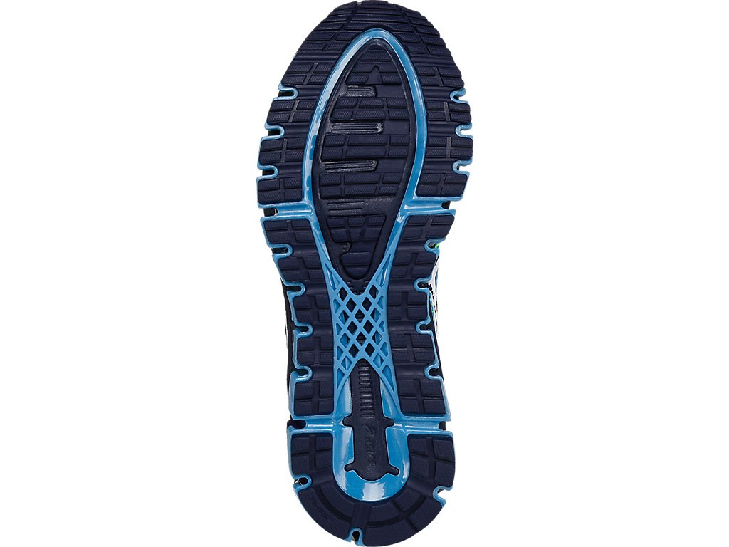 Asics Gel-Quantum 360 Running Shoes For Kids Navy/White/Yellow 313SMGAG