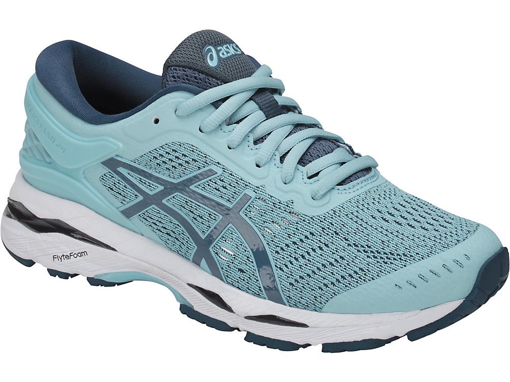 Asics Gel-Kayano 24 Shoes For Kids Blue/White 317JMZIP