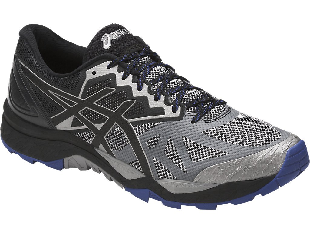 Asics Gel-Fujitrabuco 6 Running Shoes For Men Grey/Black 318ALHMB