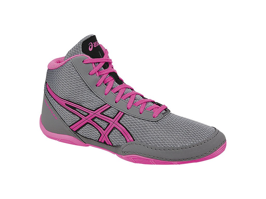 Asics Matflex 5 Sports Shoes For Kids Grey/Pink/Black 332BKINJ