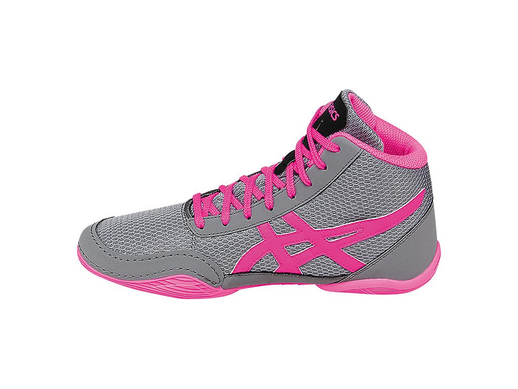 Asics Matflex 5 Sports Shoes For Kids Grey/Pink/Black 332BKINJ