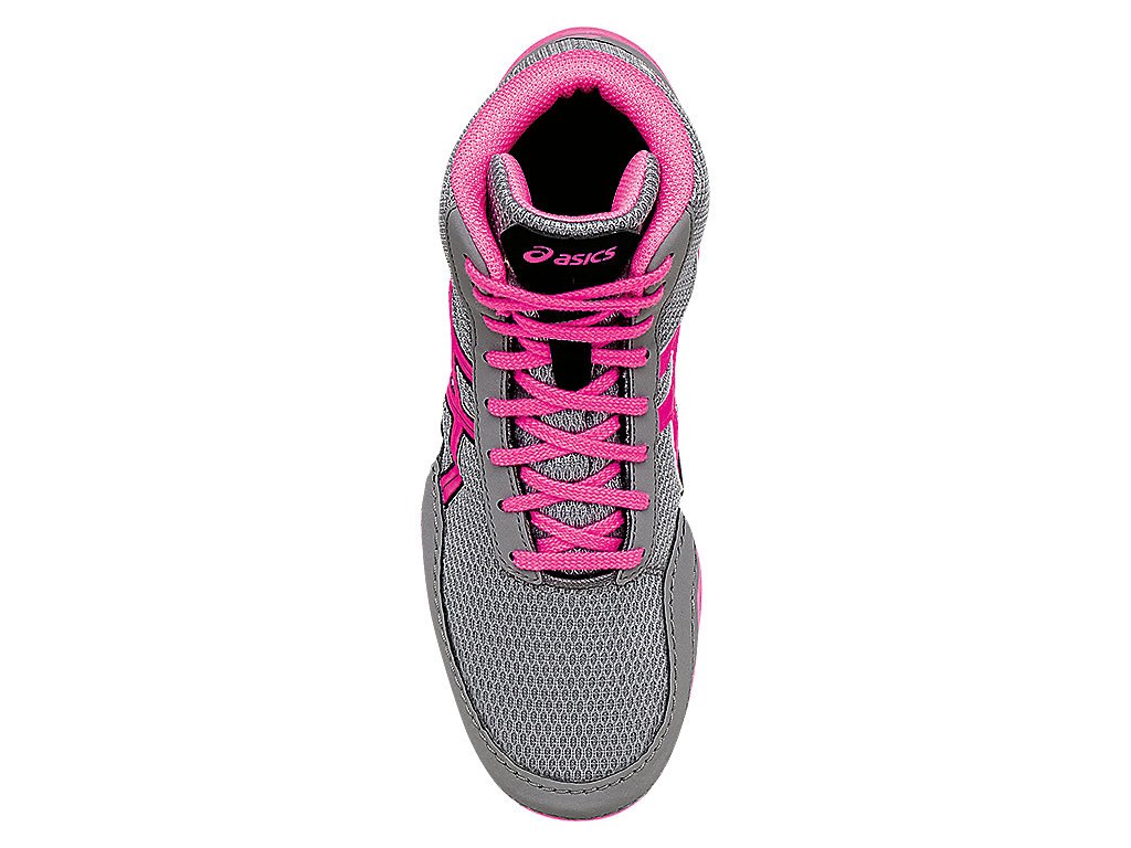 Asics Matflex 5 Sports Shoes For Kids Grey/Pink/Black 332BKINJ