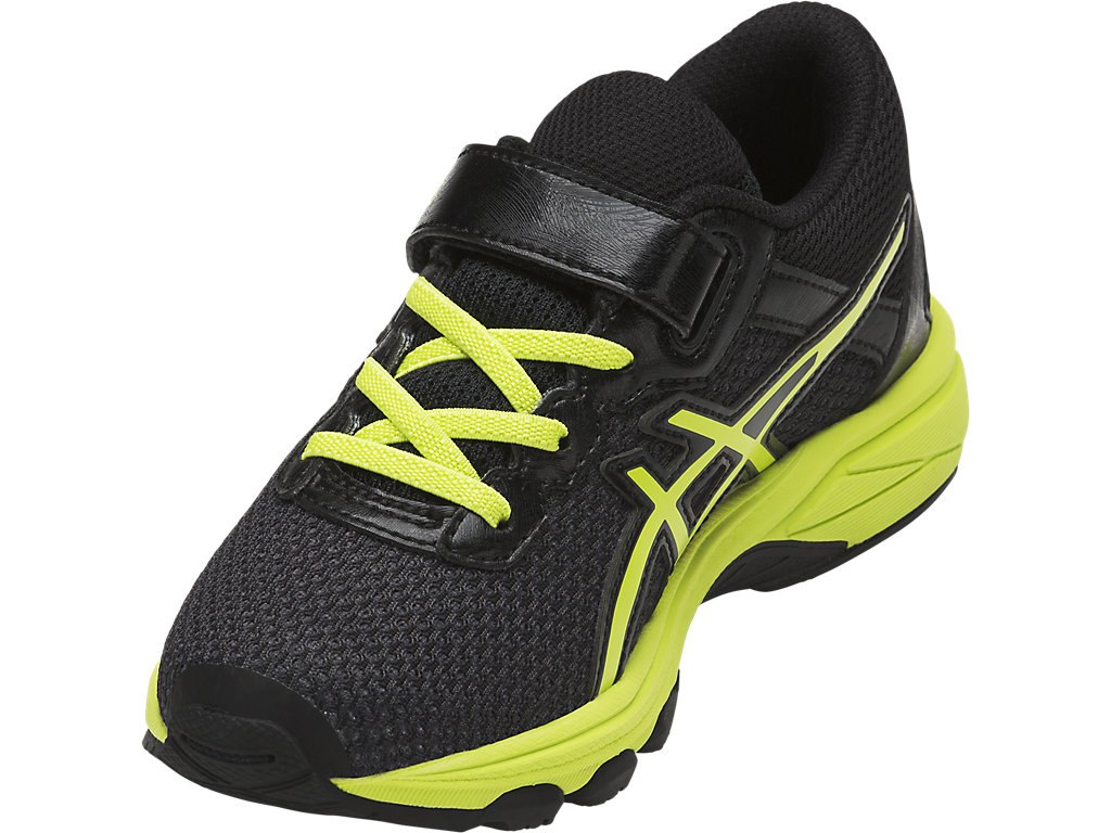 Asics Gt-1000 6 Running Shoes For Kids Black/Green/Silver 334FWUPH