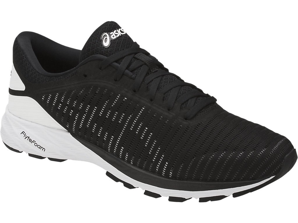 Asics Dynaflyte Running Shoes For Men Black/White/Dark Grey 335WDRKN