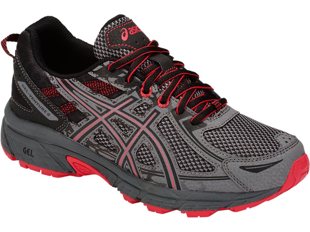 Asics Gel-Venture 6 Shoes For Kids Dark Grey 339IDFZM