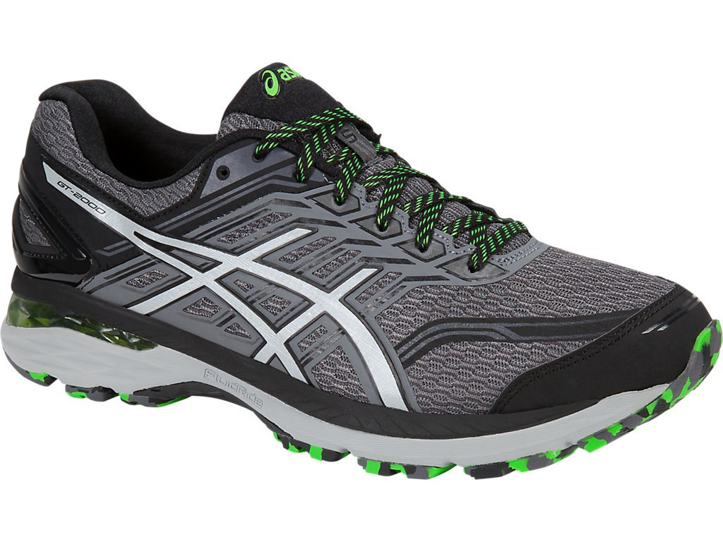 Asics Gt-2000 5 Running Shoes For Men Dark Grey/Green 341KZNFN