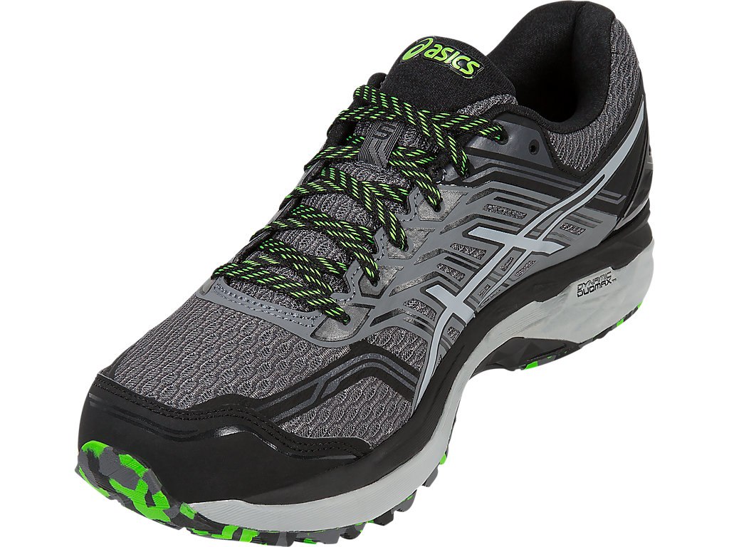 Asics Gt-2000 5 Running Shoes For Men Dark Grey/Green 341KZNFN