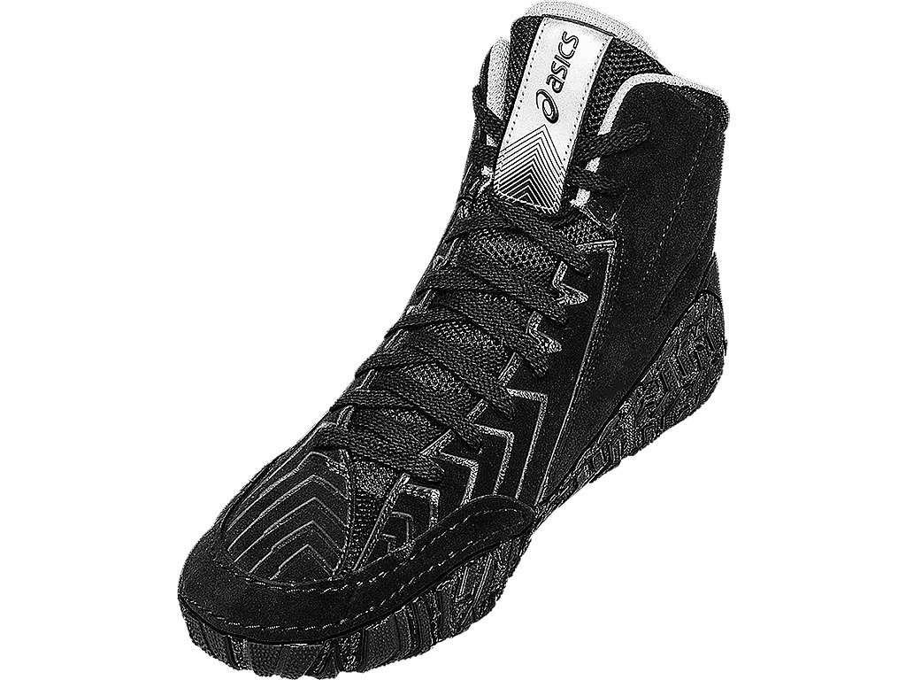 Asics Aggressor 3 Shoes For Men Black/Silver 343GPMAR