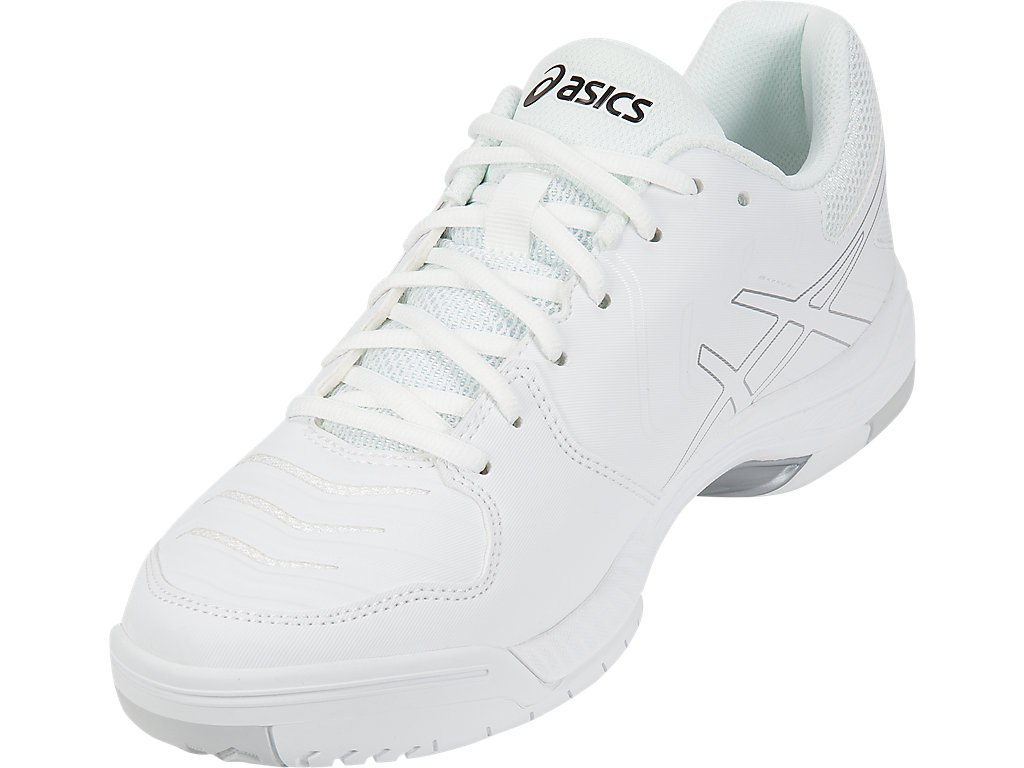 Asics Gel-Game 6 Tennis Shoes For Men White/Silver 343QFNUK
