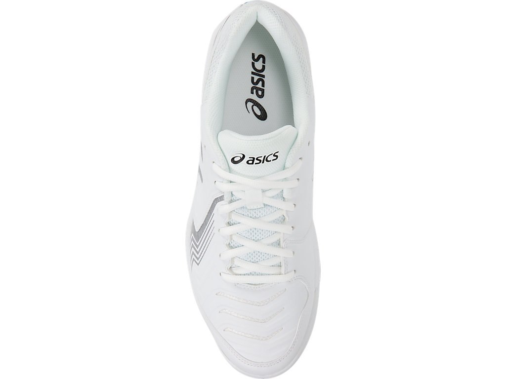 Asics Gel-Game 6 Tennis Shoes For Men White/Silver 343QFNUK