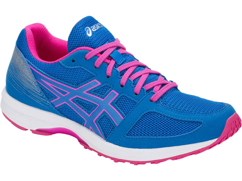Asics Lyteracer Ts Running Shoes For Women Blue/White/Pink 347MJDST