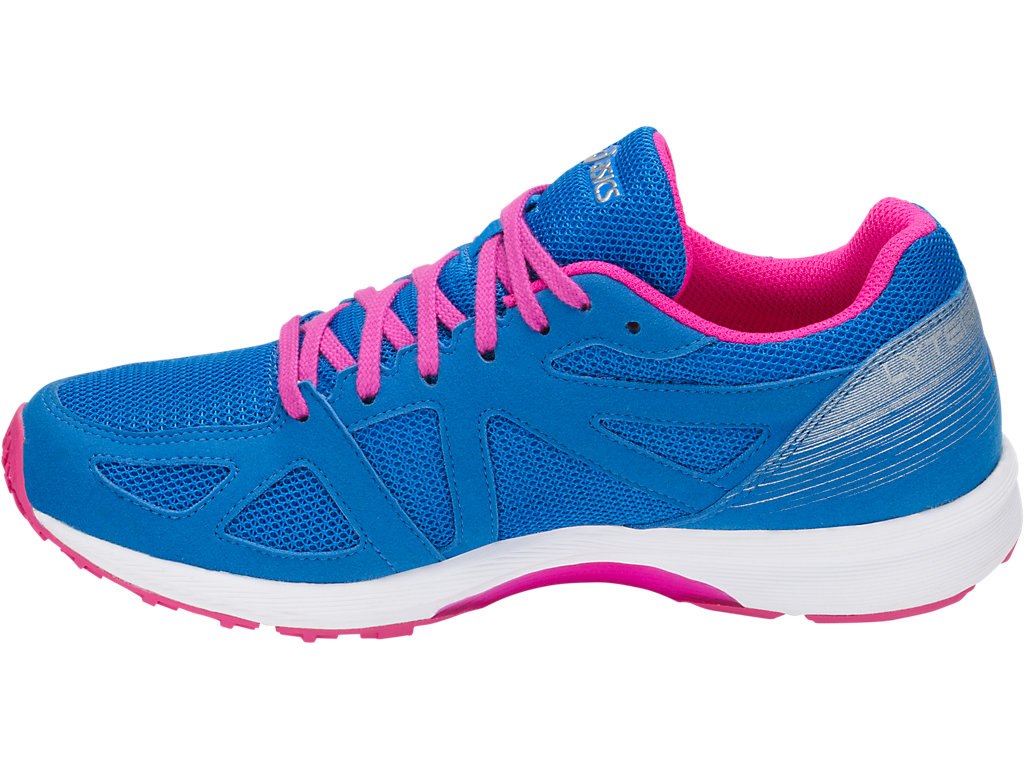 Asics Lyteracer Ts Running Shoes For Women Blue/White/Pink 347MJDST