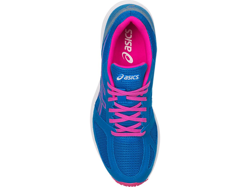 Asics Lyteracer Ts Running Shoes For Women Blue/White/Pink 347MJDST