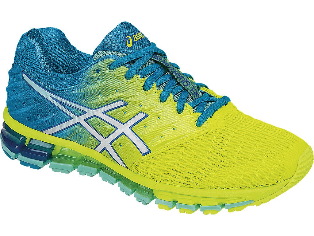 Asics Gel-Quantum 180 Running Shoes For Women Yellow/White/Blue 348CCRYS