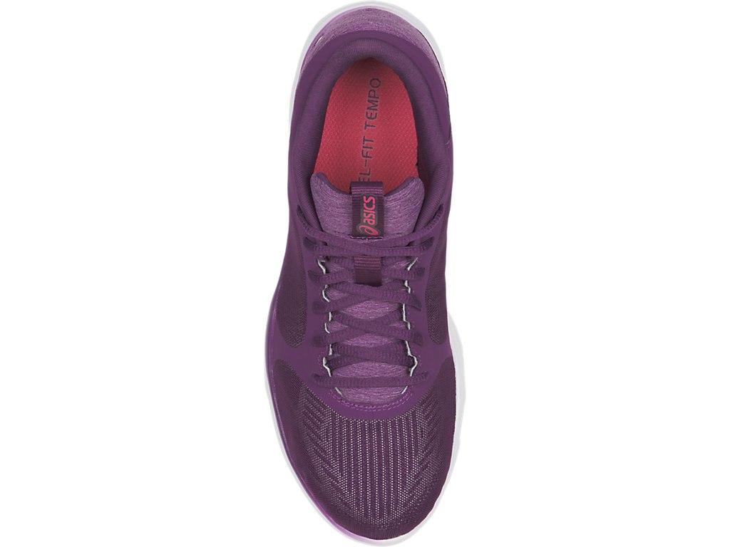 Asics Gel-Fit Training Shoes For Women Silver/Red 354JFZSI