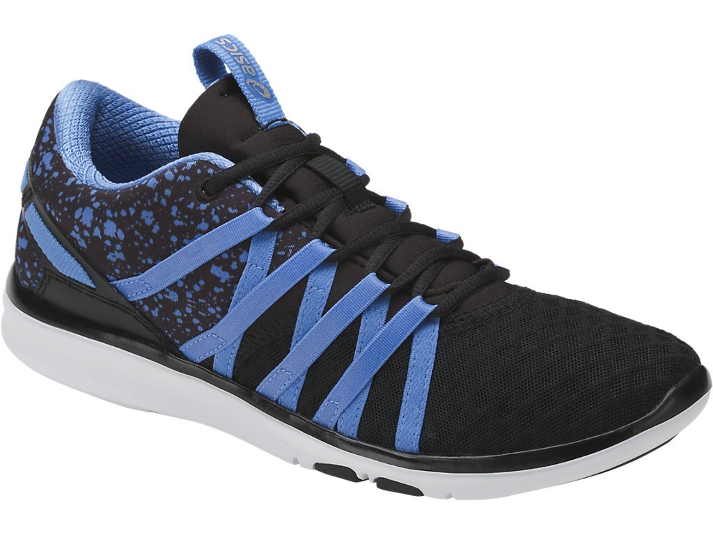 Asics Gel-Fit Yui Training Shoes For Women Black/Blue/Silver 359UUODP