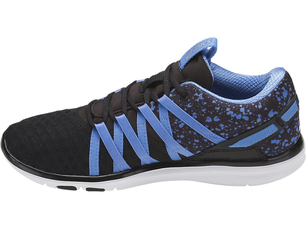 Asics Gel-Fit Yui Training Shoes For Women Black/Blue/Silver 359UUODP