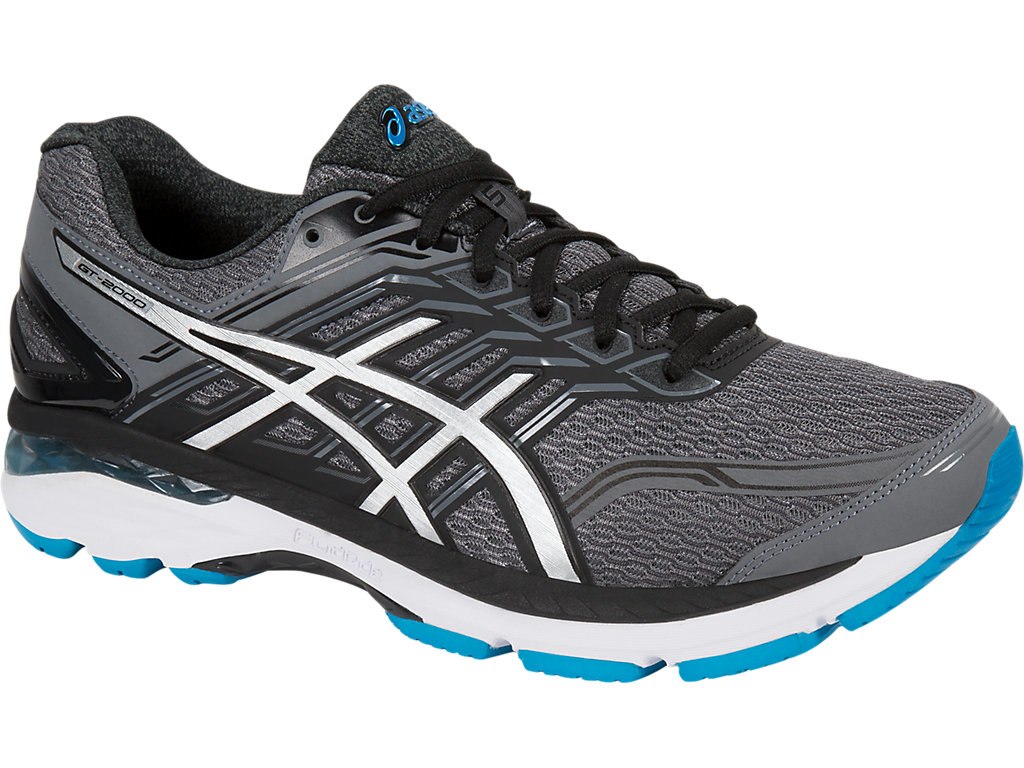Asics Gt-2000 5 Running Shoes For Men Dark Grey/Silver/Blue 361YFDJD