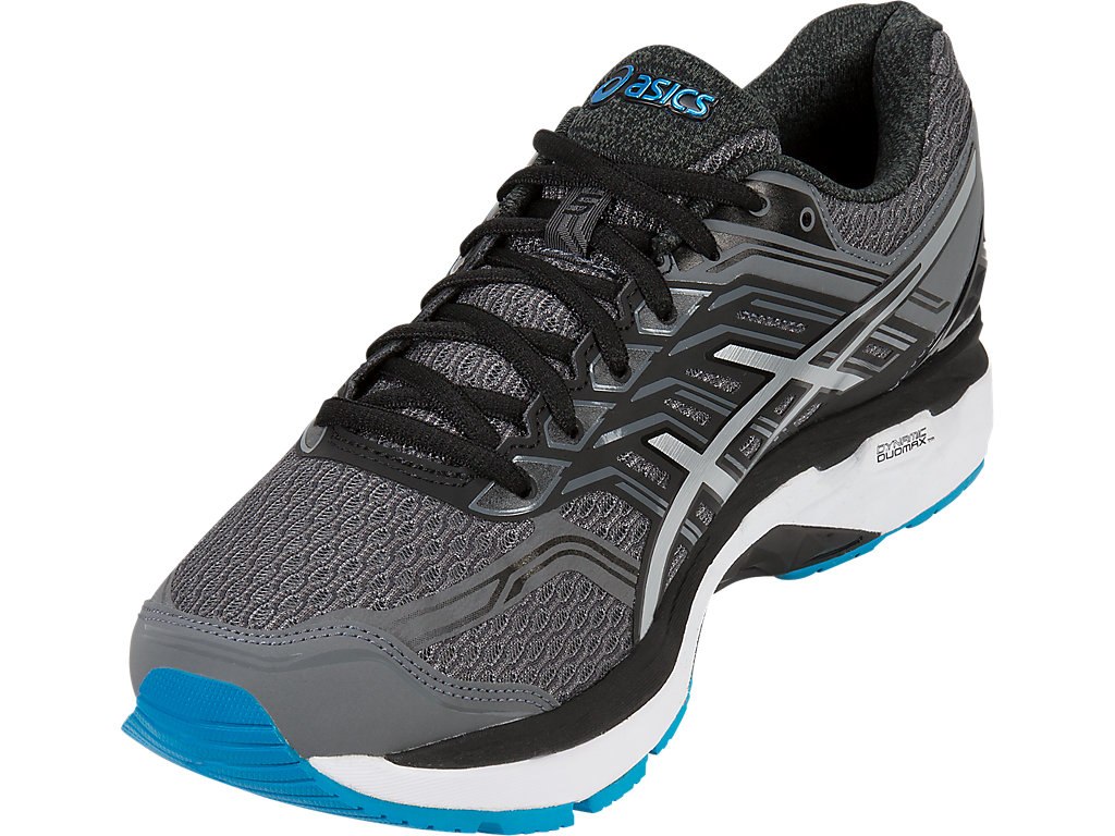 Asics Gt-2000 5 Running Shoes For Men Dark Grey/Silver/Blue 361YFDJD