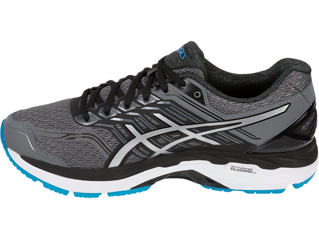 Asics Gt-2000 5 Running Shoes For Men Dark Grey/Silver/Blue 361YFDJD