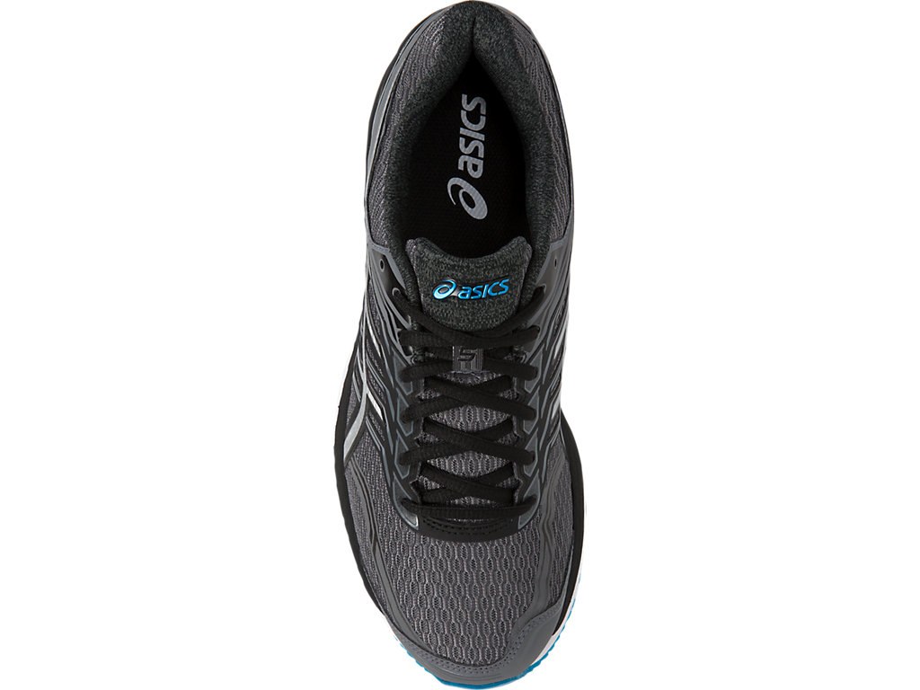 Asics Gt-2000 5 Running Shoes For Men Dark Grey/Silver/Blue 361YFDJD