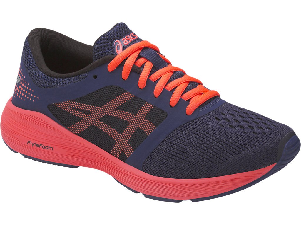 Asics Roadhawk Ff Running Shoes For Kids Indigo Blue/Orange/Black 365TDJTY