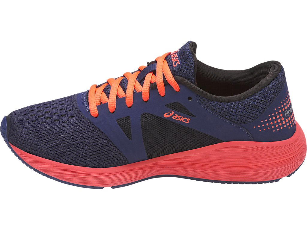 Asics Roadhawk Ff Running Shoes For Kids Indigo Blue/Orange/Black 365TDJTY