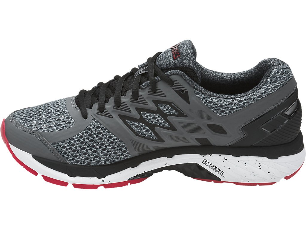 Asics Gt-2000 5 Running Shoes For Men Dark Grey/Black/Red 371SRSYB